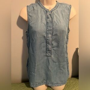 J. CREW SUPER SOFT JEANED TOP SZ 2